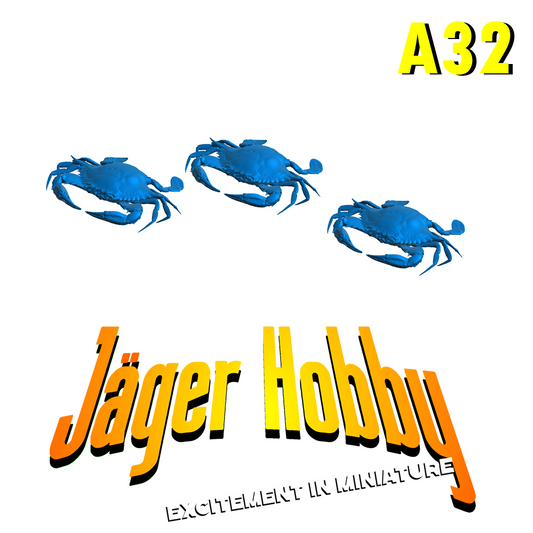 A32 Medium-Sized Model Crabs – Realistic Marine Detailing for Fishing Boats & Dioramas