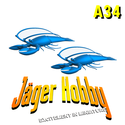 A34 – Super Detailed Lobster Models for RC Boats & Dioramas