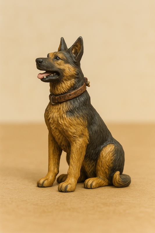 A42 Unpainted Multi-Scale German Shepherd Alsatian  Highly Detailed Scale Model Dog