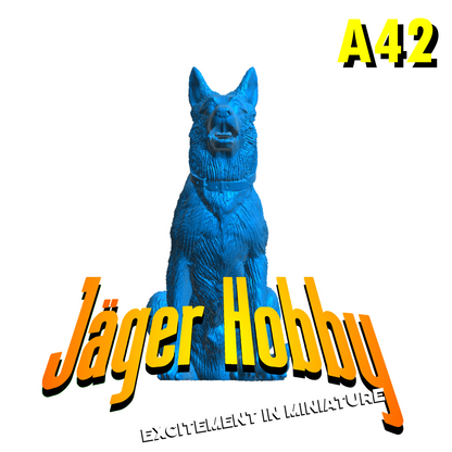 A42 – Multi-Scale German Shepherd Alsatian  Highly Detailed Scale Model Dog