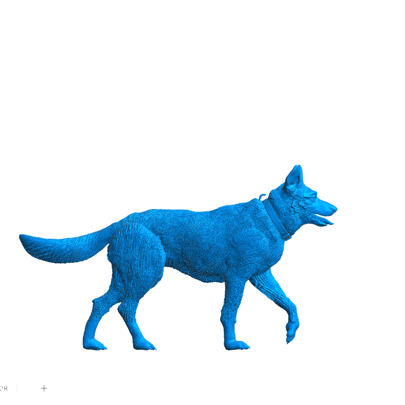 A43 – Running German Shepherd / Alsatian Scale Model | Dynamic Multi-Scale Dog Figure