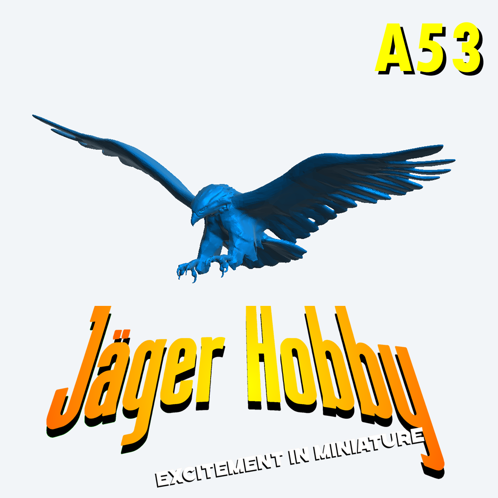 A53 – Eagle with Wings Open on a Perch for Wildlife, Patriotic, and Adventure Dioramas