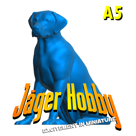 A5 Scale Model dog Labrador Figure | Jager Hobby