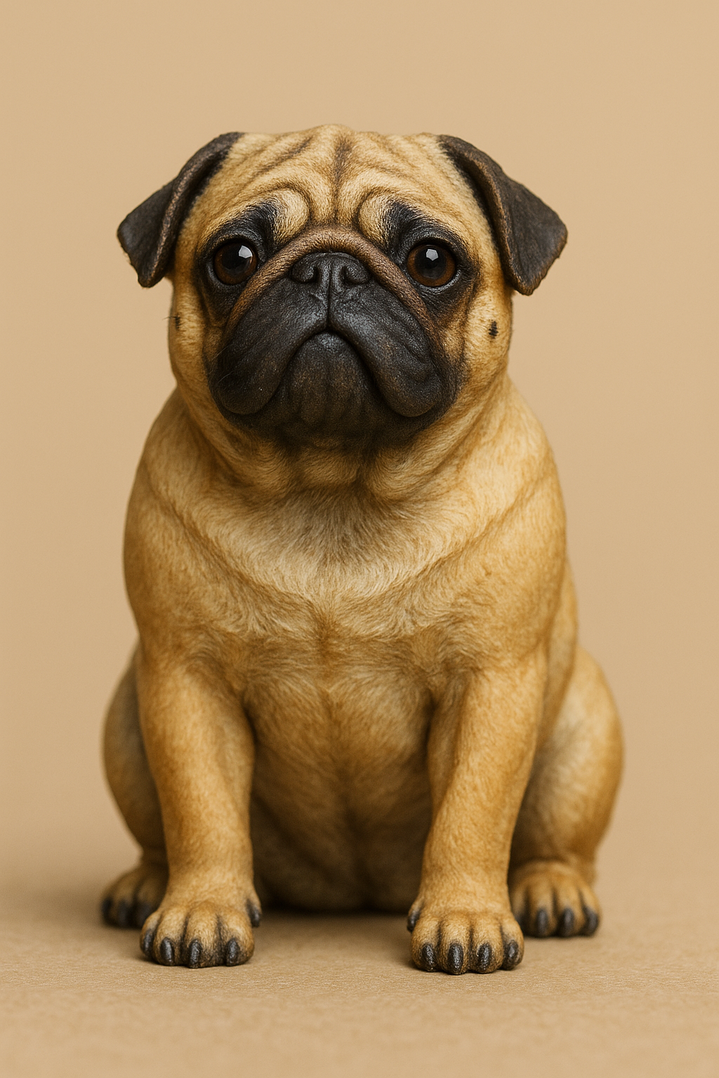 A6 scale model Pug is a cute and characterful figure designed