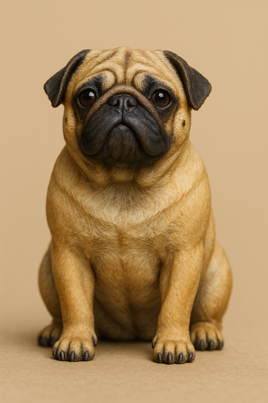 A6 scale model Pug is a cute and characterful figure designed