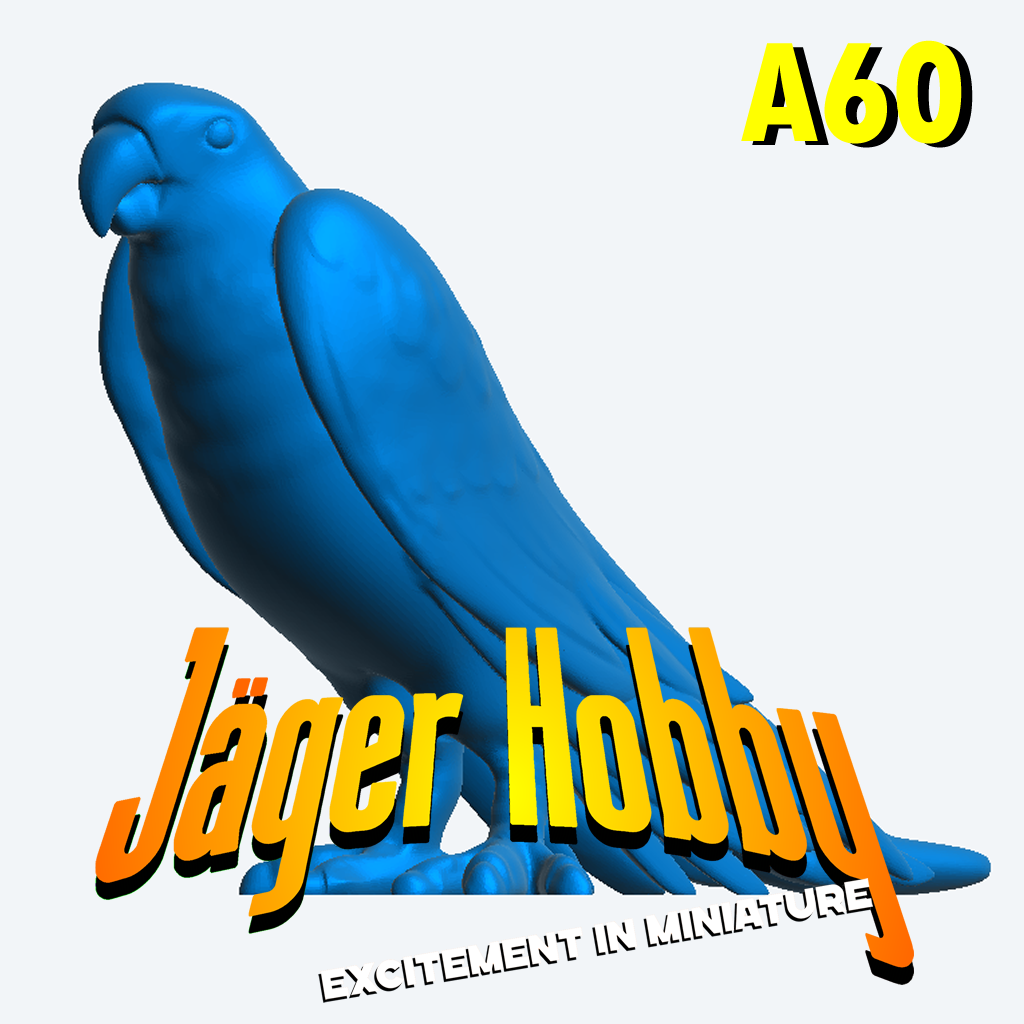 A60 – Parrot Standing for Jungle, Aviary, and Exotic Display Dioramas