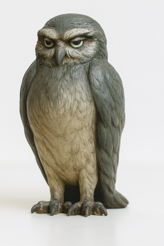 A63 – Owl Standing for Forest, Nighttime, and Wildlife Dioramas