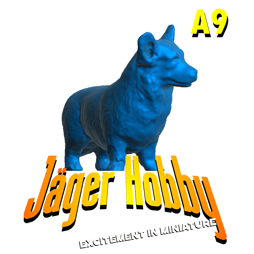 A9 Scale Model Corgi Figure | Jager Hobby