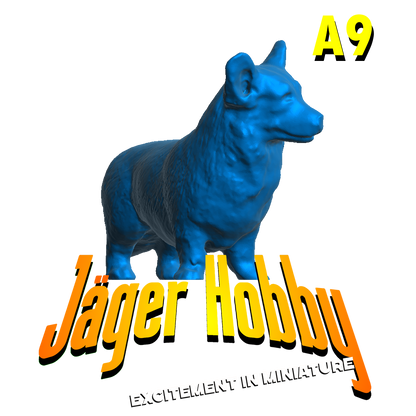 A9 Scale Model Corgi Figure | Jager Hobby