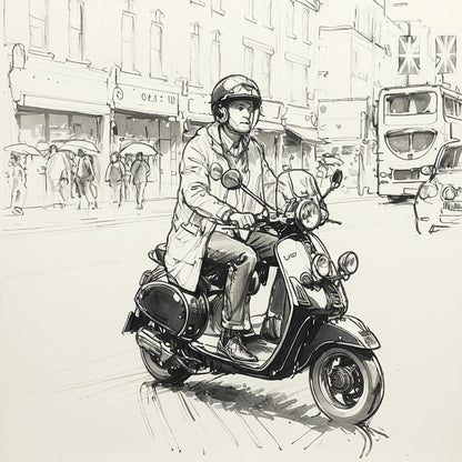 New Products – 31/07 | Classic & Modern Scooter Concept Sketches | Jager Hobby