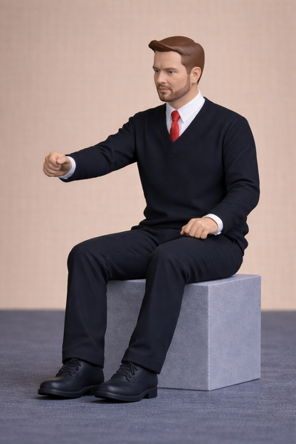 C11 Young Smart Driver Figure – Shirt, Tie and Sweater Unpainted