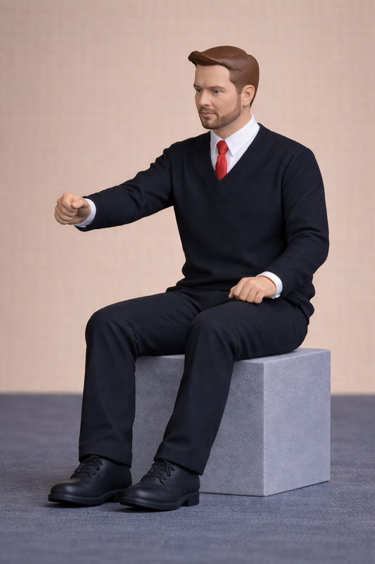 C11 Young Smart Driver Figure – Shirt, Tie and Sweater Unpainted