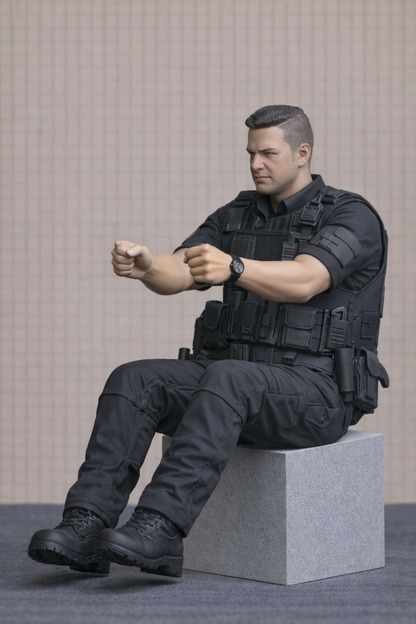 C15 Modern Police Officer Driver Figure – Tactical Gear Unpainted