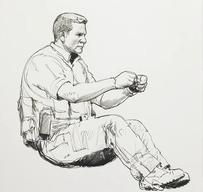 C15 Modern Police Officer Driver Figure – Tactical Gear Unpainted