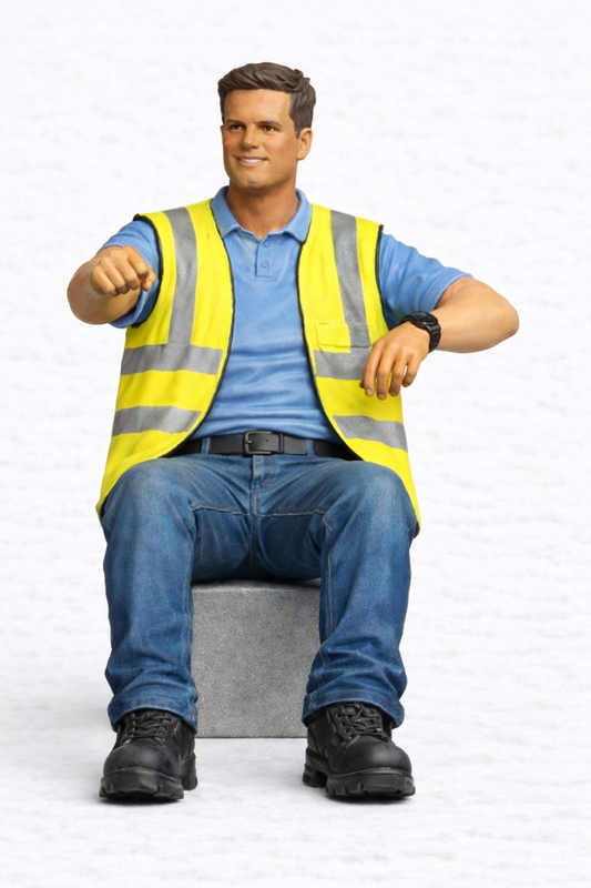 C21 Commercial Driver Figure – High Visibility Vest Unpainted