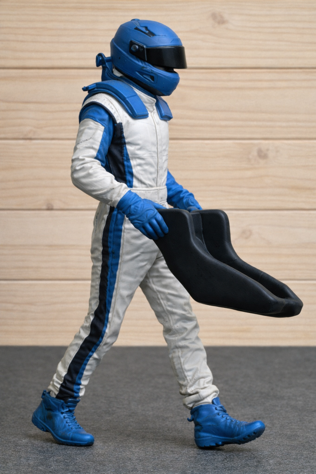C32 WEC GT Race Driver – Helmeted Driver Carrying Seat Insert Unpainted