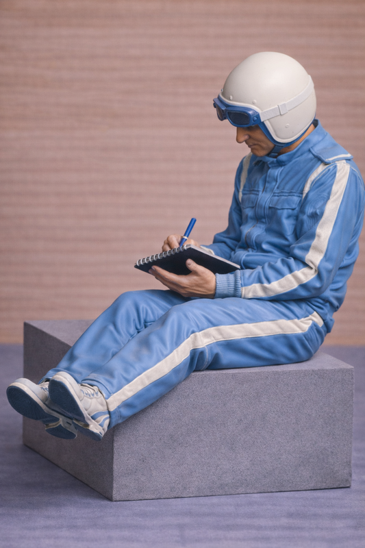 C41 Classic Rally Co-Driver – Pace Notes Position, Group B Era, Unpainted