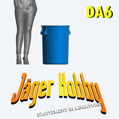 DA6 – 1/72 Multi Scale Model Plastic Rubbish Waste Bin