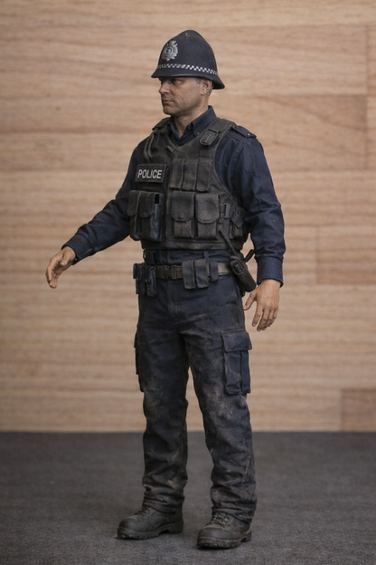 EMS15 – Modern UK Police Officer Scale Model Figure Unpainted