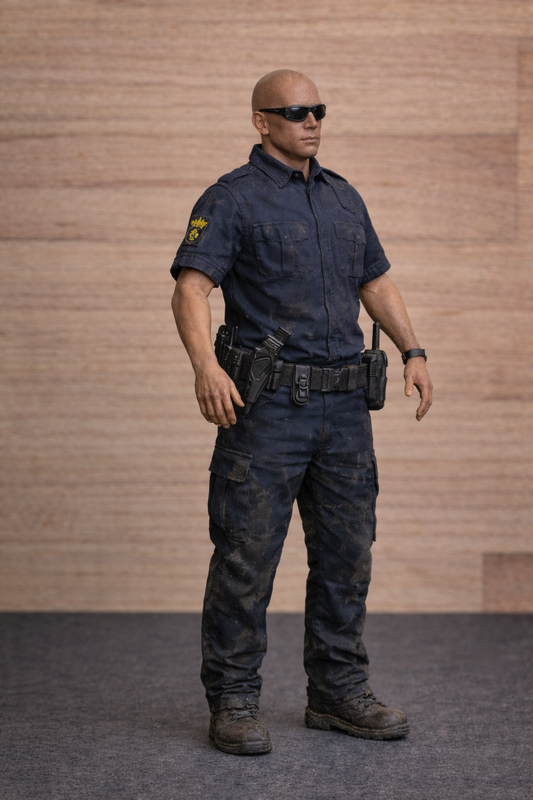 EMS17 Police Officer – Arms Outstretched  Unpainted