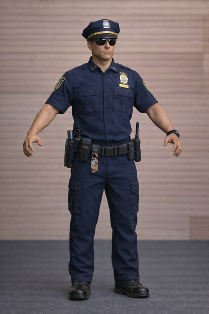 EMS18 New York City Police Officer – Unpainted Scale Model Figure (Multi-Scale)