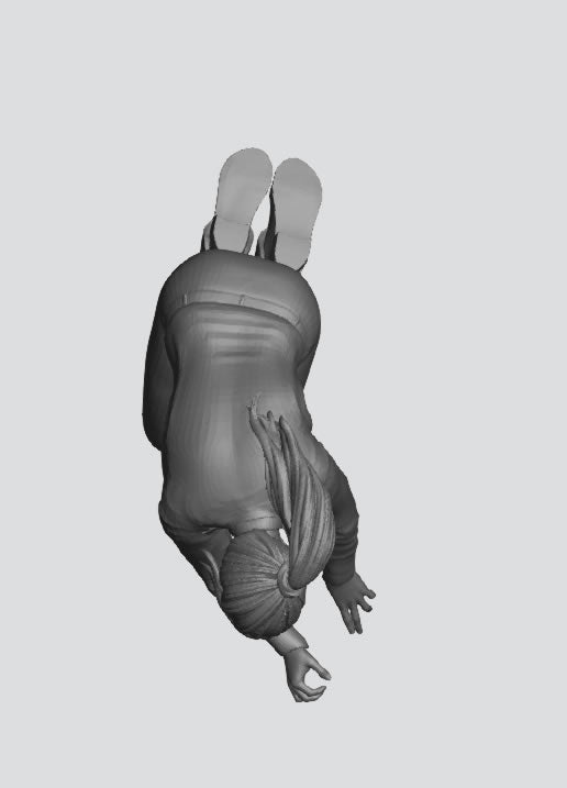EMS28B – Scale Model Figure: Female Paramedic Kneeling, Performing CPR with Resuscitation Bag