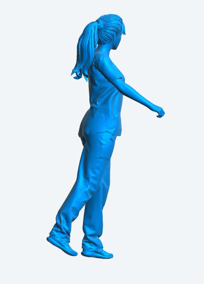 EMS32 Female Nurse – Scale Model Figure