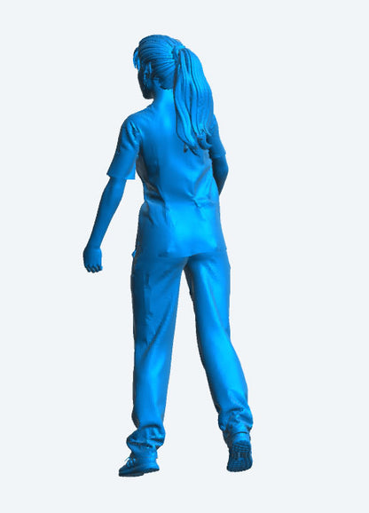 EMS32 Female Nurse – Scale Model Figure