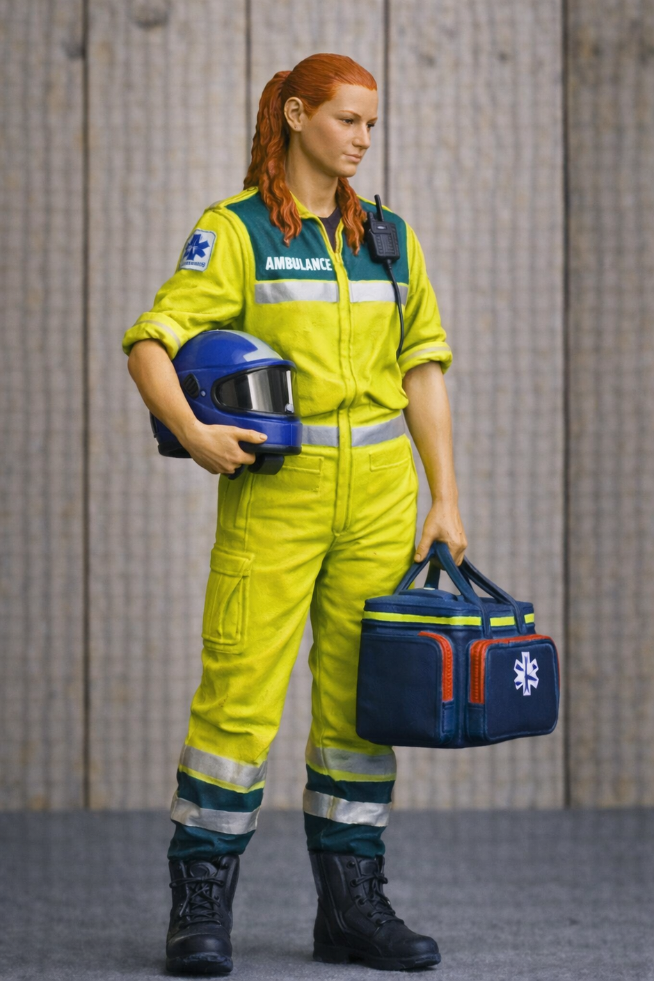 Emergency Services Figures – Police, Ambulance & Fire Crew Scale Model ...