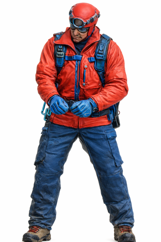 EMS46 Mountain Rescue Technician – High-Altitude Response Figure Unpainted