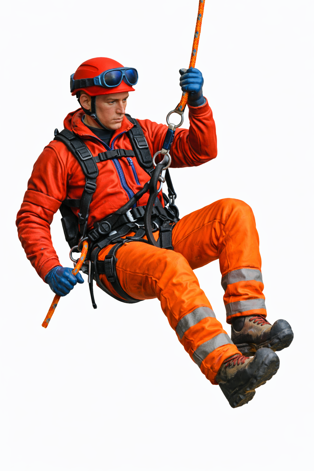 EMS48 Abseiling Rescue Technician – Suspended Rope Figure Unpainted