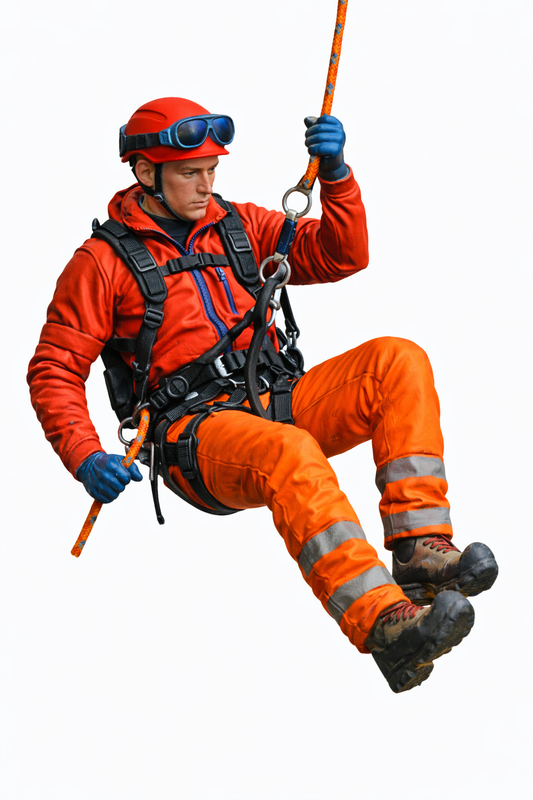 EMS48 Abseiling Rescue Technician – Suspended Rope Figure Unpainted