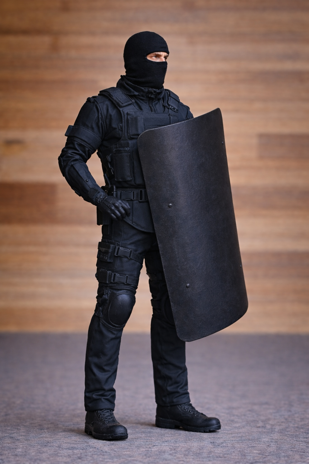 EMS8 – Heavily Armoured Riot Police Officer Scale Model Figure Unpaint ...