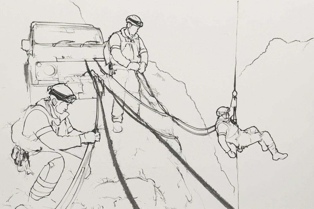 EMS46 Mountain Rescue Technician – High-Altitude Response Figure Unpainted