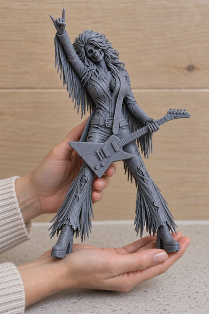 K1 – F**K JOLENE – LET’S ROCK! Undead Country Queen – Unpainted Multi-Scale Resin Figure
