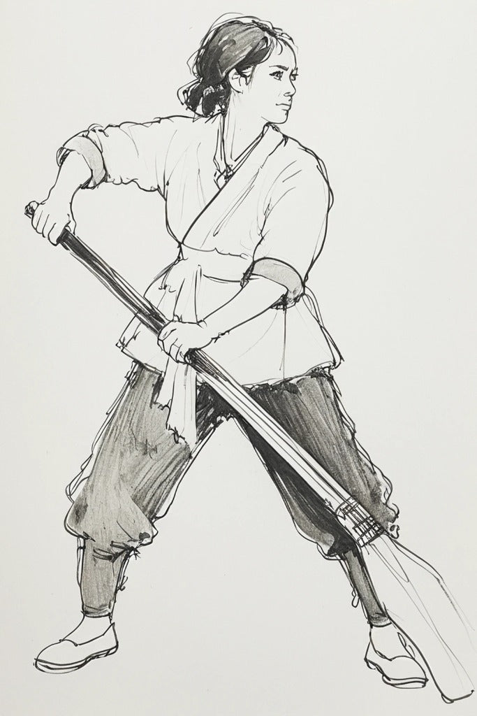 JK4 Male Chinese Fishing Junk Crew Figure – Unpainted, Multi-Scale 1/96 to 1/8