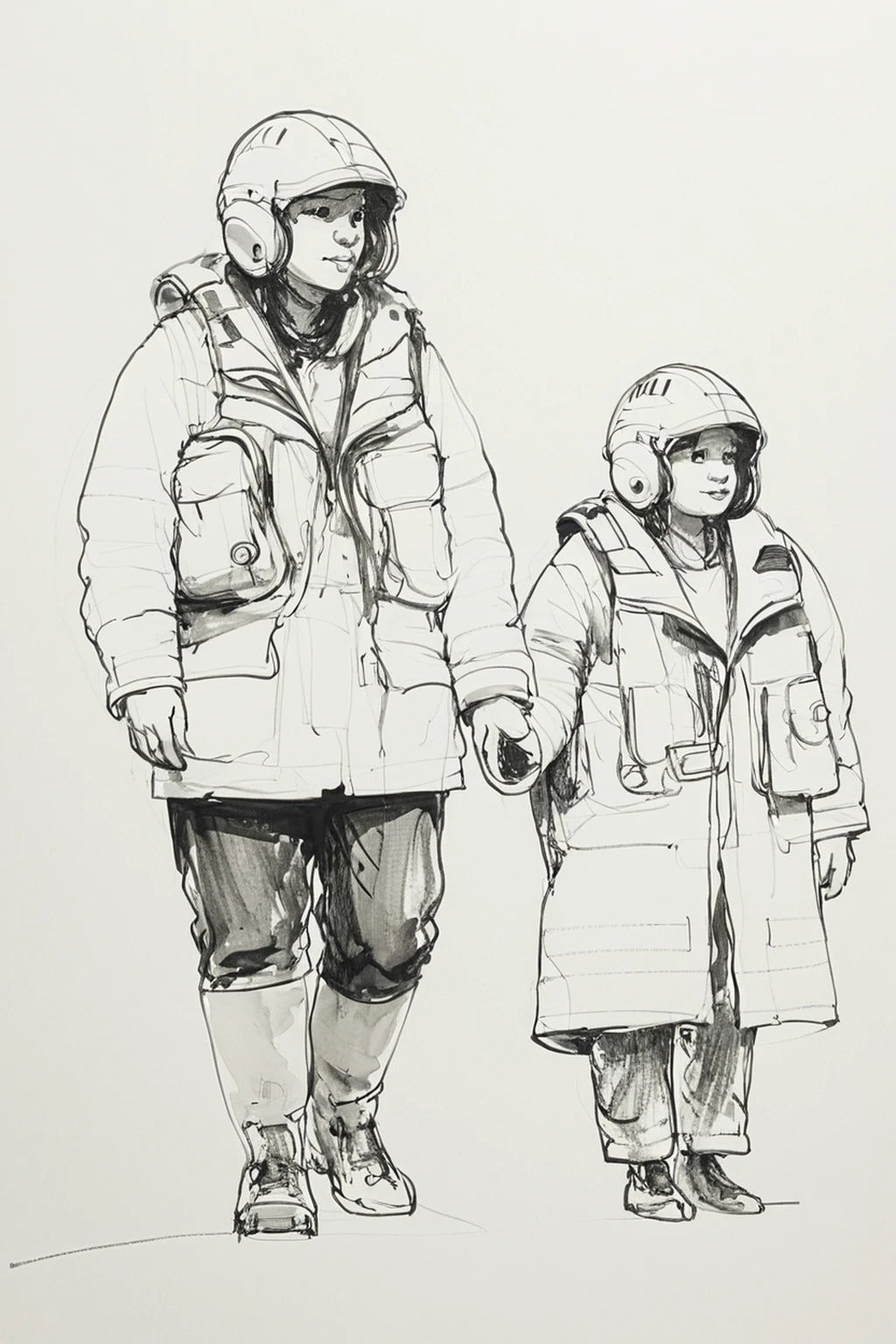 R8 “When I Grow Up  I Want to Be Like Mummy”  Modern RNLI Lifeboat Crew Unpainted