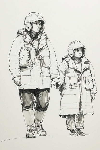 R8 “When I Grow Up  I Want to Be Like Mummy”  Modern RNLI Lifeboat Crew Unpainted