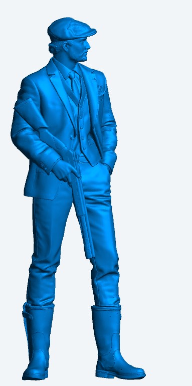 L10 Country Gentleman Figure – Relaxed Shooter Standing Pose Unpainted