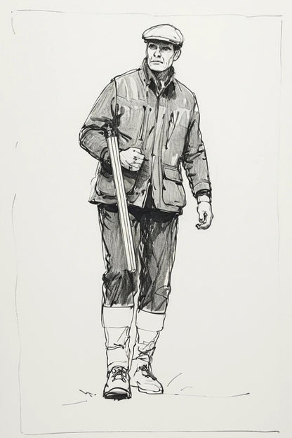 L10 Country Gentleman Figure – Relaxed Shooter Standing Pose Unpainted