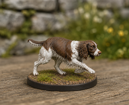L17 Hunting Spaniel Miniature Figure – Working Gun Dog Resin Mode Unpainted