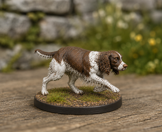 L17 Hunting Spaniel Miniature Figure – Working Gun Dog Resin Mode Unpainted