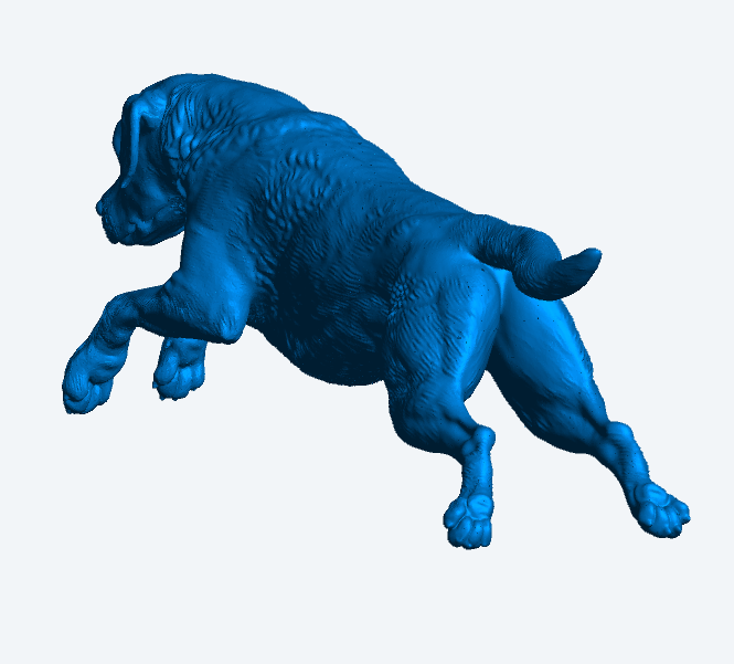 L20 Chesapeake Bay Retriever Jumping Dog Miniature Figure Unpainted