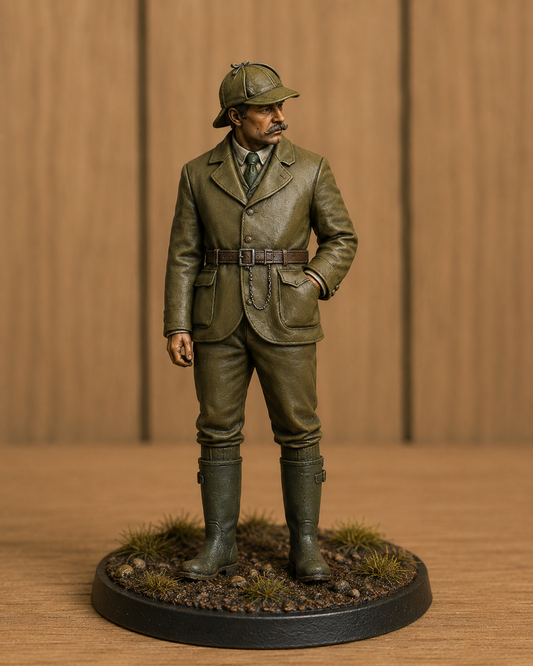 N77 Maßstabgetreue Modellfigur – Kanonenbesatzung der Royal Navy in Anti-Flash-Ausrüstung, unlackiert