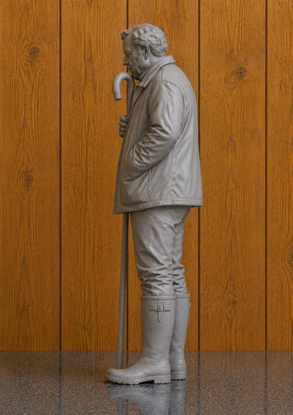 N77 Maßstabgetreue Modellfigur – Kanonenbesatzung der Royal Navy in Anti-Flash-Ausrüstung, unlackiert