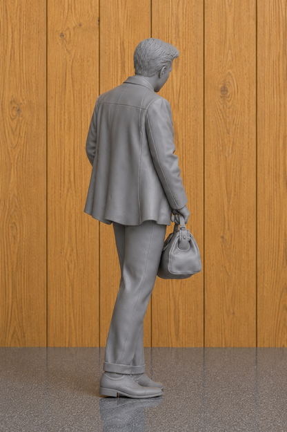 L24 Yorkshire Country Veterinarian 1930s Miniature Figure Unpainted