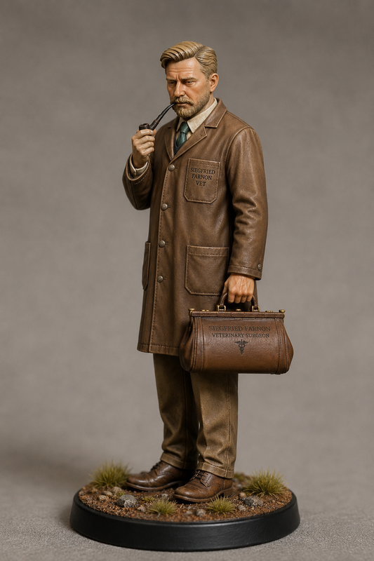 L26 Senior Yorkshire Vet Figure – Unpainted Scale Model All Creatures Great and Small,