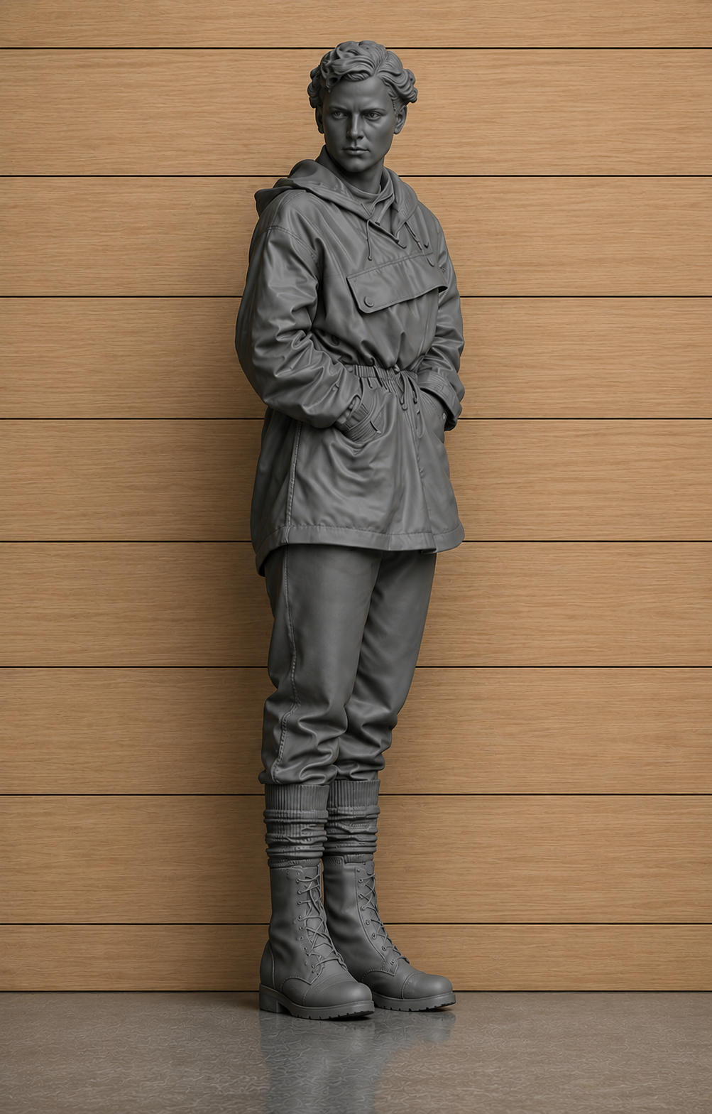 L29 Yorkshire Farm Woman unpainted scale model figure inspired by All Creatures