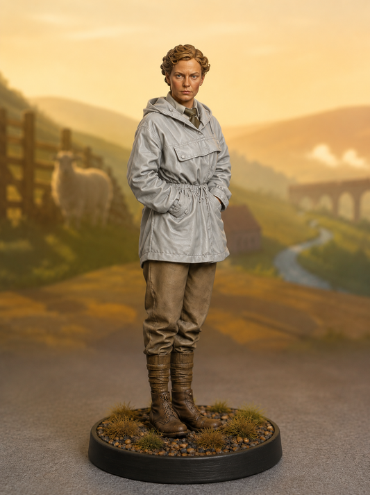 L29 Yorkshire Farm Woman unpainted scale model figure inspired by All Creatures