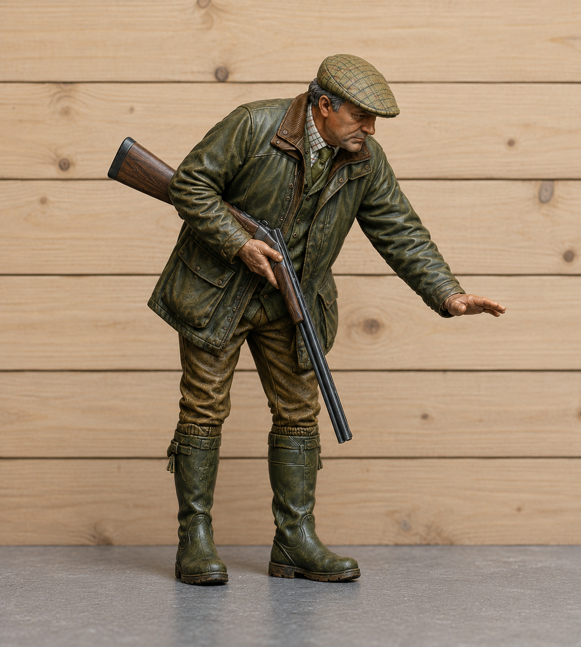L2 Hunter Petting Gun Dog Figure – Country Sports Shooter Unpainted